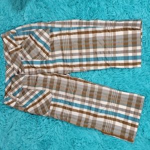Patagonia Seersucker Plaid Pants (Clamdiggers) Capris